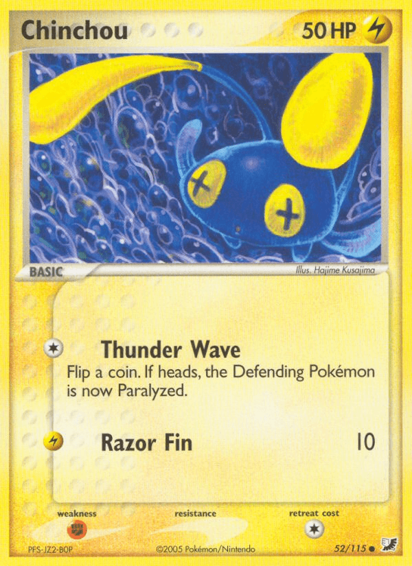 Chinchou, carta 52 de Unseen Forces