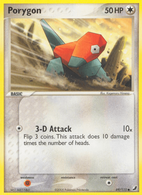 Porygon, carta 69 de Unseen Forces