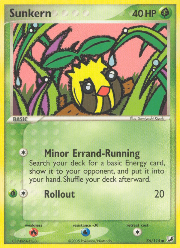 Sunkern, carta 76 de Unseen Forces