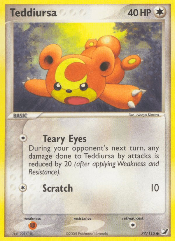 Teddiursa, carta 77 de Unseen Forces