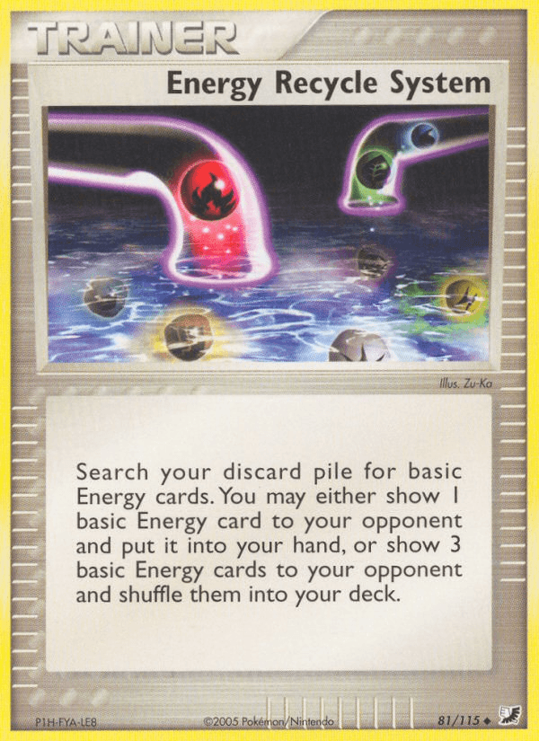 Energy Recycle System, carta 81 de Unseen Forces
