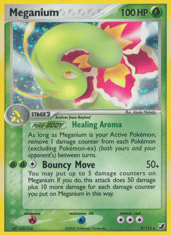 Meganium, carta 9 de Unseen Forces