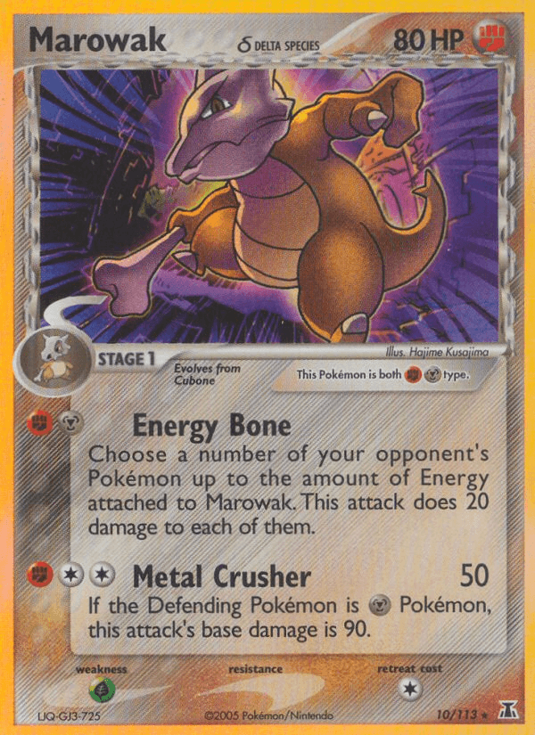 Marowak δ, carta 10 de Delta Species