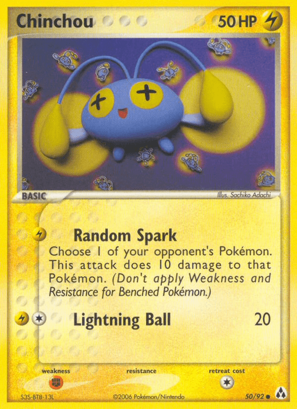 Chinchou, carta 50 de Legend Maker