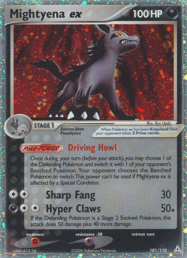 Mightyena ex, carta 101 de Holon Phantoms