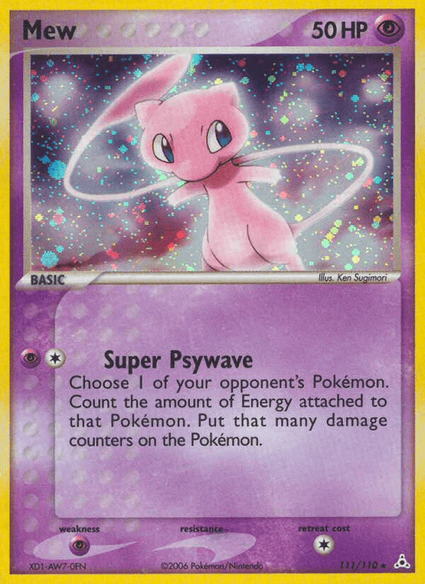 Mew, carta 111 de Holon Phantoms