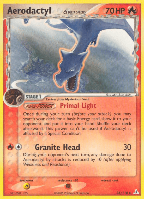 Aerodactyl δ, carta 35 de Holon Phantoms