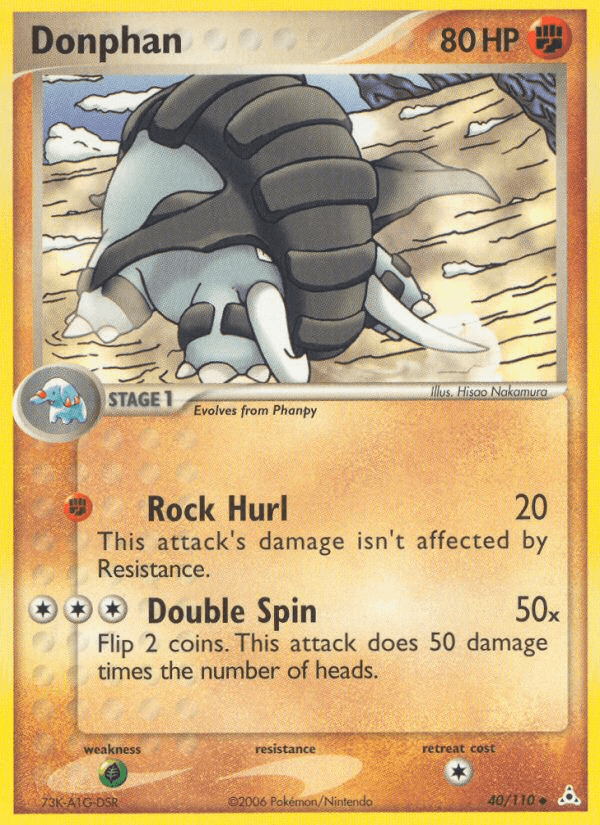 Donphan, carta 40 de Holon Phantoms