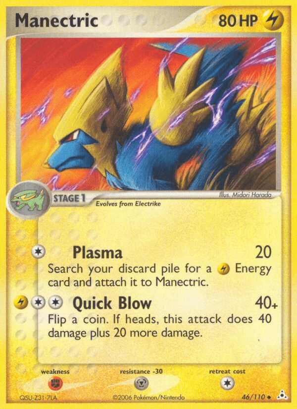Manectric, carta 46 de Holon Phantoms