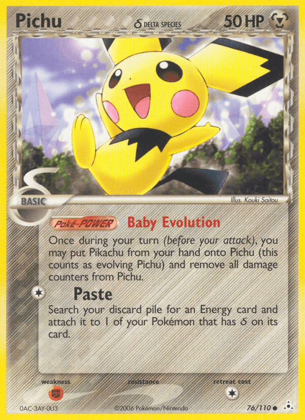 Pichu δ, carta 76 de Holon Phantoms