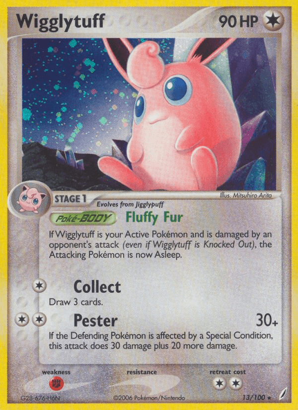 Wigglytuff, carta 13 de Crystal Guardians