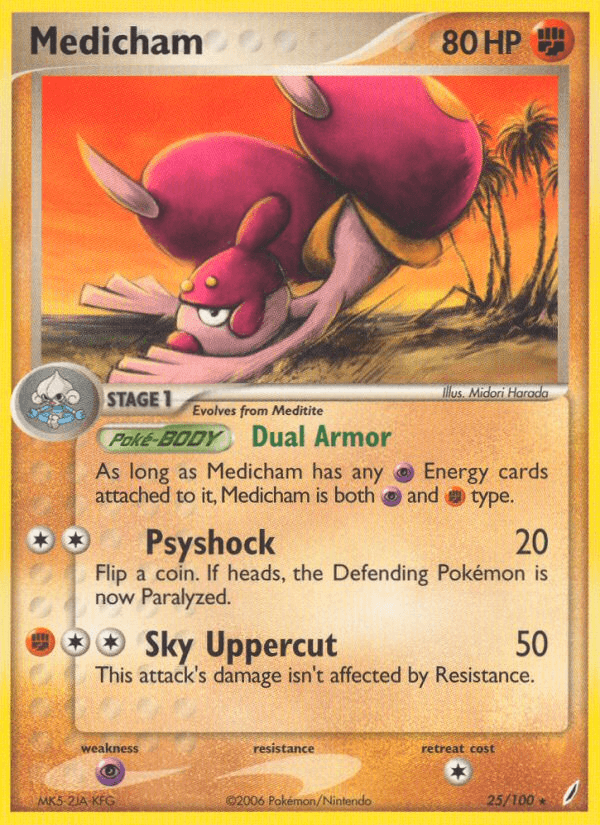 Medicham, carta 25 de Crystal Guardians