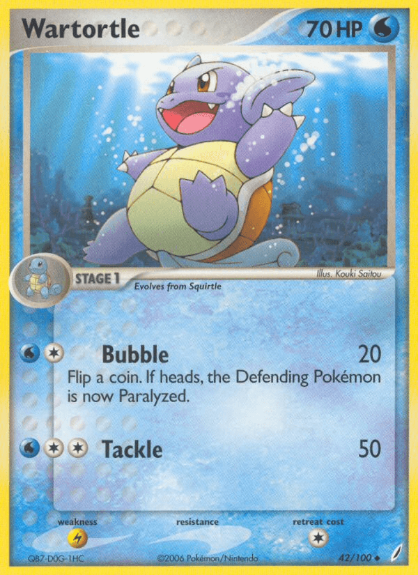 Wartortle, carta 42 de Crystal Guardians