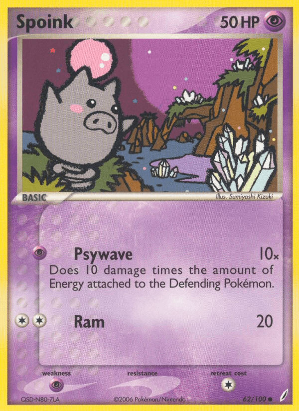 Spoink, carta 62 de Crystal Guardians