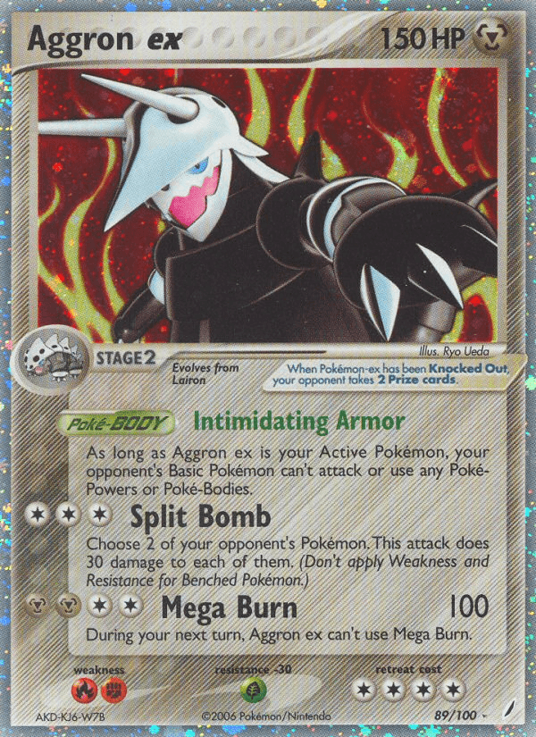 Aggron ex, carta 89 de Crystal Guardians