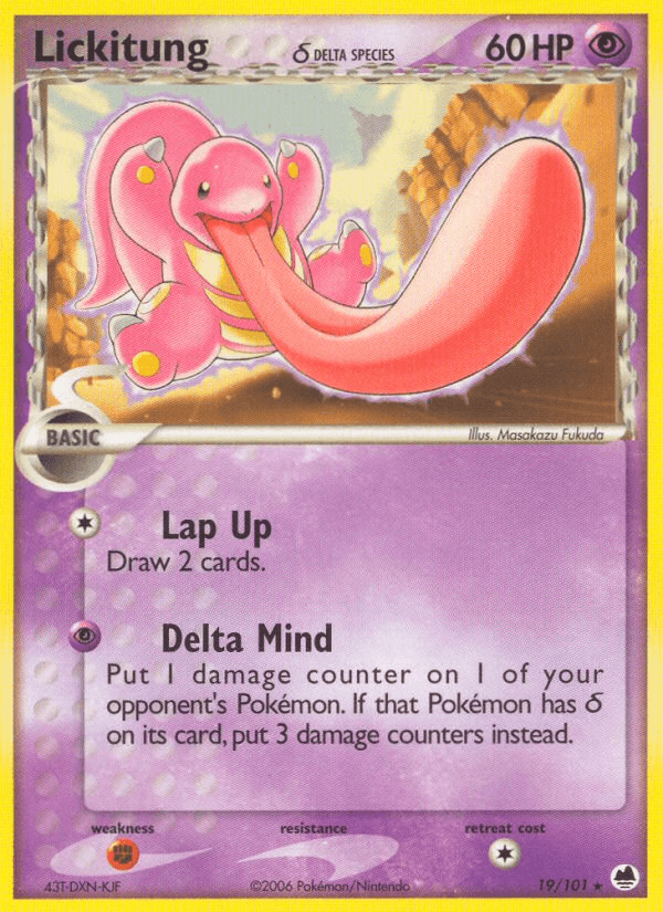 Lickitung δ, carta 19 de Dragon Frontiers