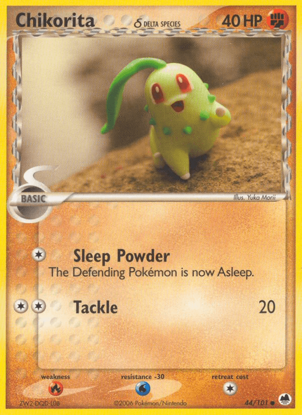 Chikorita δ, carta 44 de Dragon Frontiers