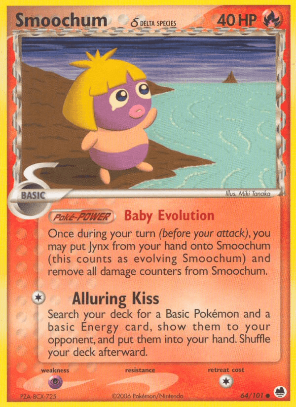 Smoochum δ, carta 64 de Dragon Frontiers