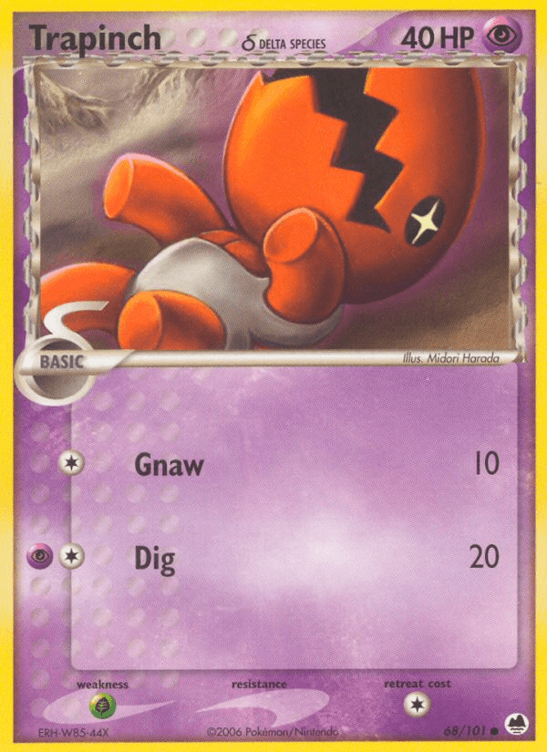 Trapinch δ, carta 68 de Dragon Frontiers