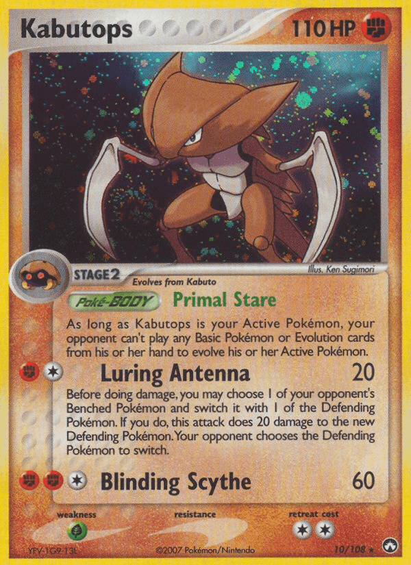 Kabutops, carta 10 de Power Keepers