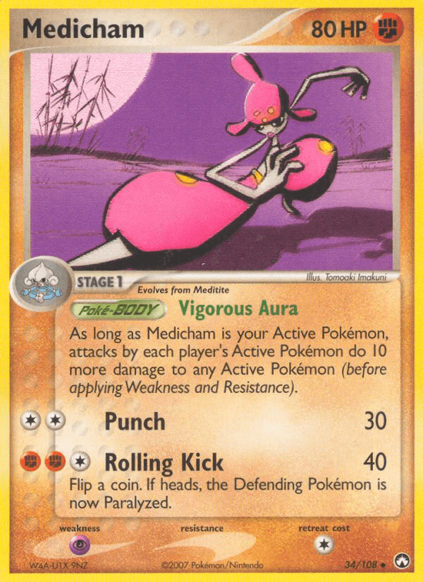 Medicham, carta 34 de Power Keepers