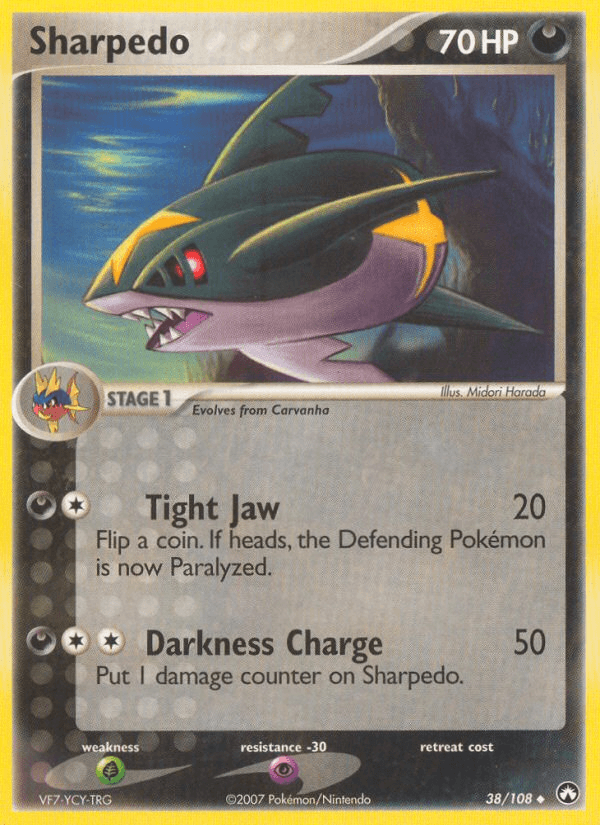 Sharpedo, carta 38 de Power Keepers