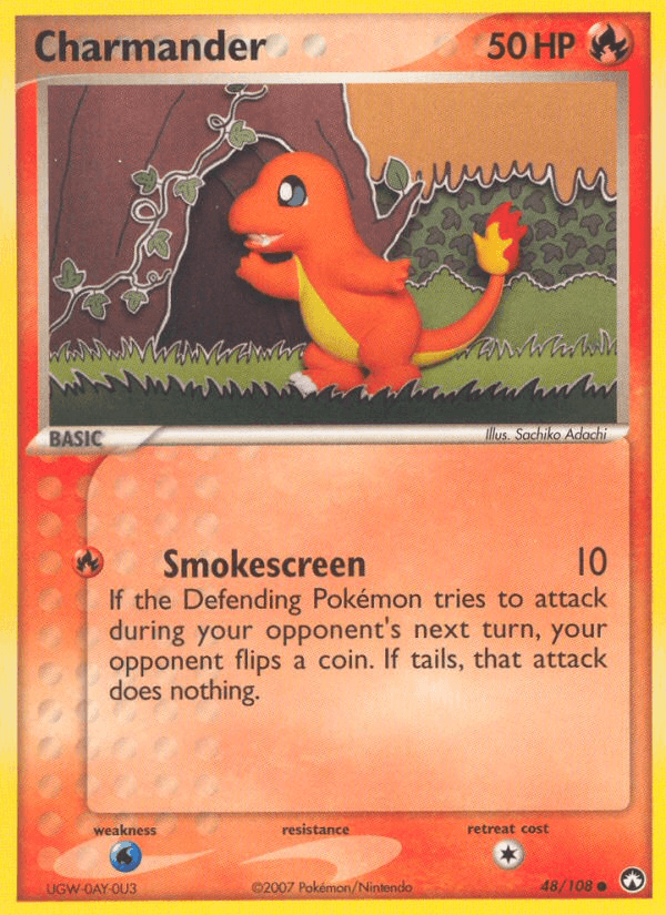Charmander, carta 48 de Power Keepers
