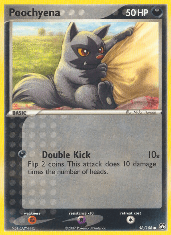Poochyena, carta 58 de Power Keepers