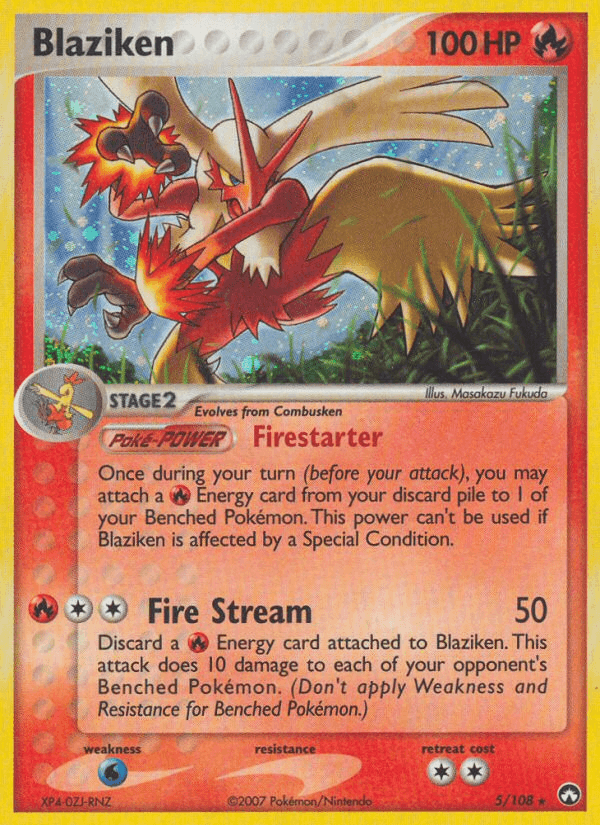 Blaziken, carta 5 de Power Keepers