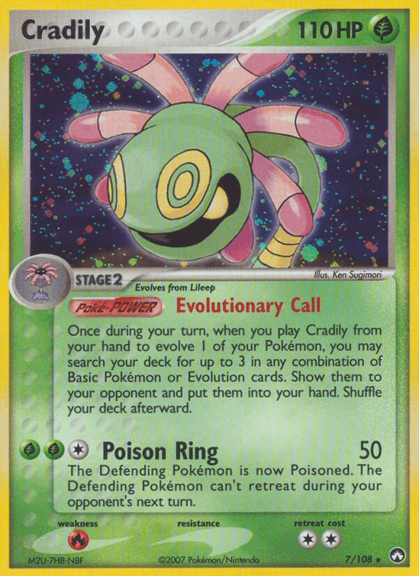 Cradily, carta 7 de Power Keepers