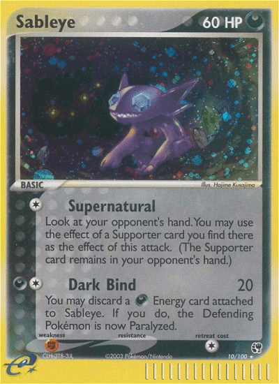 Sableye, carta 10 de Sandstorm
