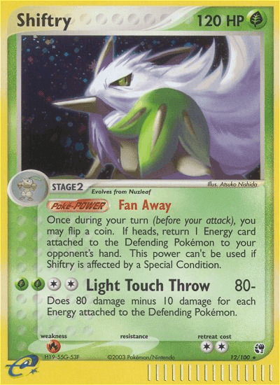 Shiftry, carta 12 de Sandstorm