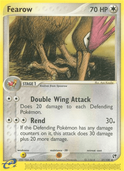 Fearow, carta 37 de Sandstorm