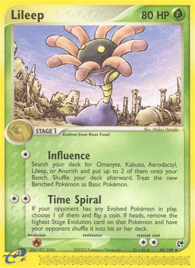 Lileep, carta 42 de Sandstorm