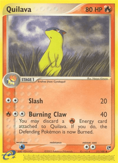 Quilava, carta 51 de Sandstorm