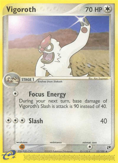Vigoroth, carta 52 de Sandstorm