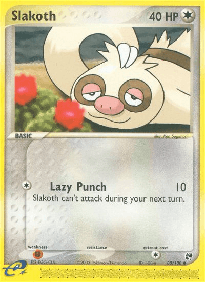 Slakoth, carta 80 de Sandstorm
