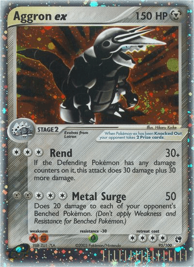 Aggron ex, carta 95 de Sandstorm