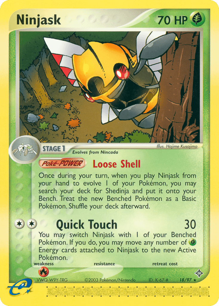 Ninjask, carta 18 de Dragon