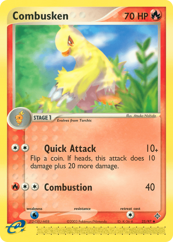 Combusken, carta 25 de Dragon