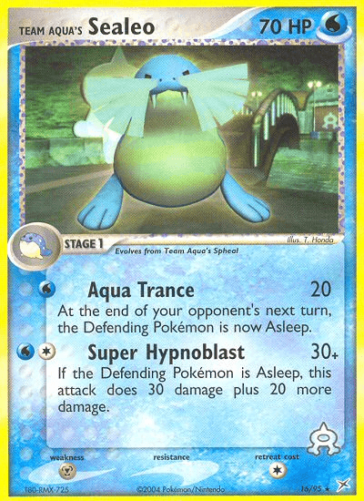 Team Aqua's Sealeo, carta 16 de Team Magma vs Team Aqua