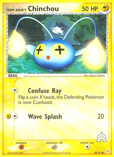 Team Aqua's Chinchou, carta 49 de Team Magma vs Team Aqua