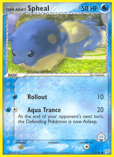 Team Aqua's Spheal, carta 57 de Team Magma vs Team Aqua