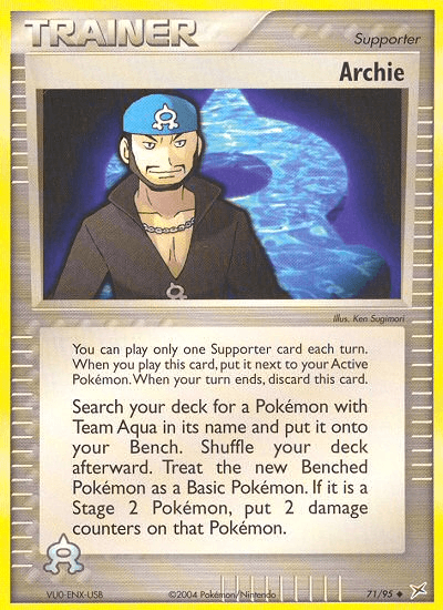 Archie, carta 71 de Team Magma vs Team Aqua