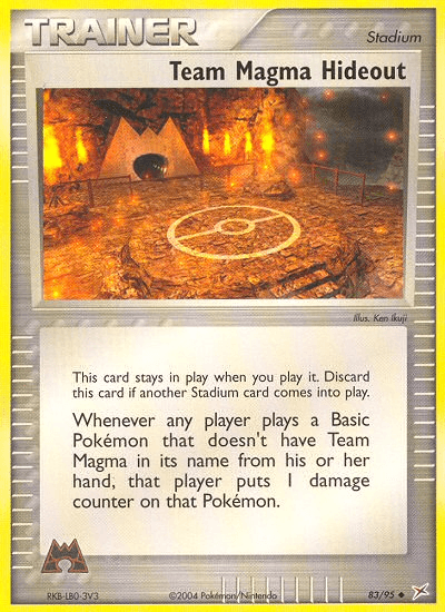 Team Magma Hideout, carta 83 de Team Magma vs Team Aqua