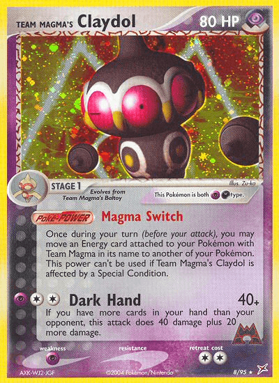 Team Magma's Claydol, carta 8 de Team Magma vs Team Aqua