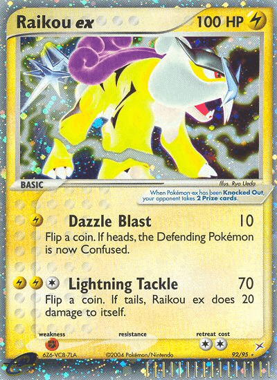 Raikou ex, carta 92 de Team Magma vs Team Aqua