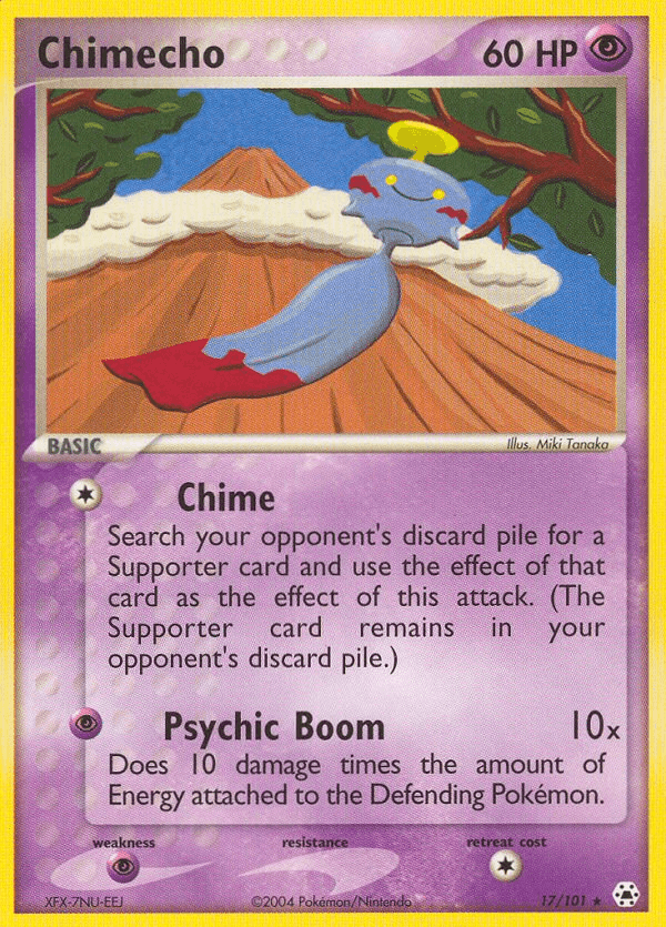 Chimecho, carta 17 de Hidden Legends