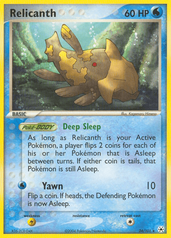 Relicanth, carta 24 de Hidden Legends