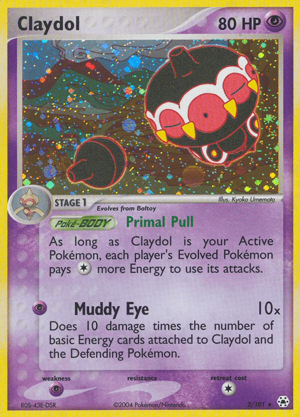 Claydol, carta 2 de Hidden Legends